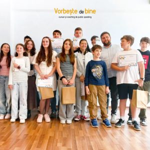 copii adolescenti prezentari discurs premiere certificate public speaking